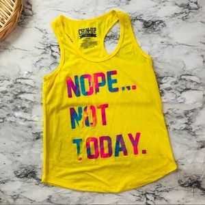 Chin up Apparel Yellow Workout Tank